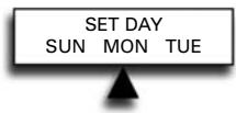 SET DAY SUN MON TUE