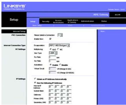 LINKSYS AG241 - RFC 1483 Bridged Adresse IP dynamique - 1