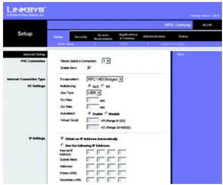 LINKSYS AG241 - Dirección IP estática - 1