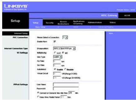 LINKSYS AG241 - RFC 2516 PPPoE o RFC 2364 PPPoA - 2