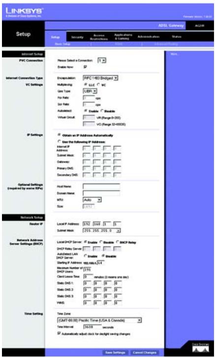 LINKSYS AG241 - Dynamic IP Address - 1