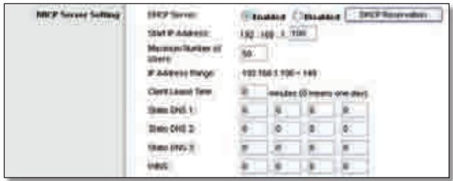 LINKSYS WRT320N - DHCP-Servereinstellungen - 1