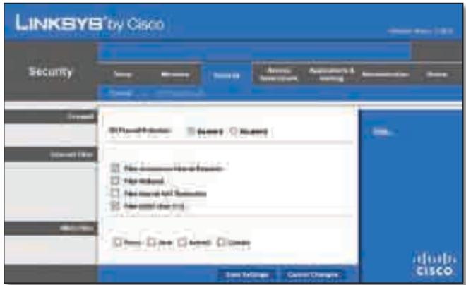 LINKSYS WRT320N - Sécurité > Pare-feu - 1