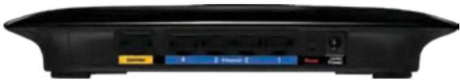LINKSYS WRT320N - Pannello posteriore - 1