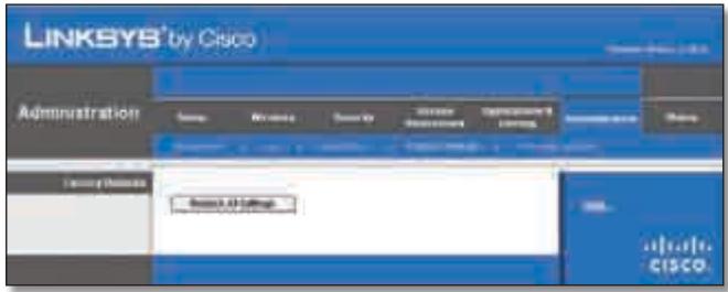 LINKSYS WRT320N - Administração >Padões de fabrica - 1