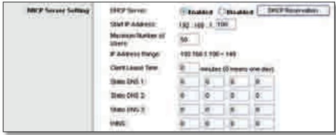 LINKSYS WRT320N - Configuração do servidor DHCP - 1