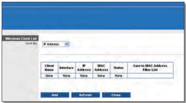 LINKSYS WRT320N - MAC Address Filter List - 1