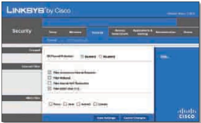 LINKSYS WRT320N - Sicherheit > Firewall - 1