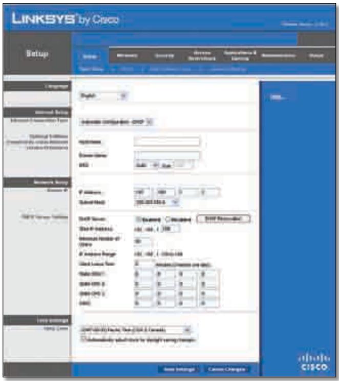 LINKSYS WRT320N - Setup > Basic Setup - 1