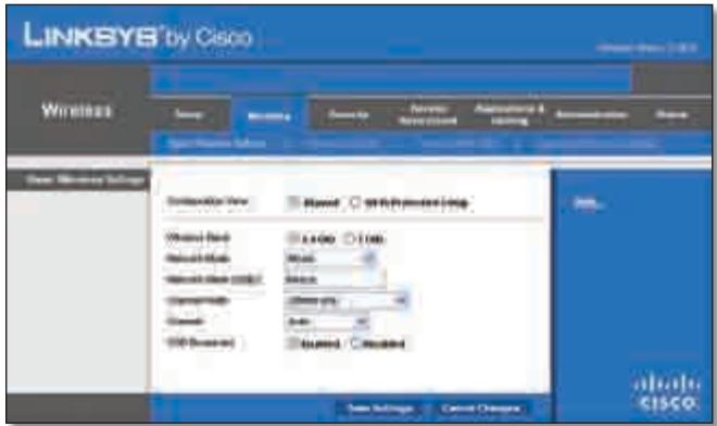 LINKSYS WRT320N - Basic Wireless Settings (OchOBhble HacTpoiKn 6ecnpoBODHO CETN) - 1