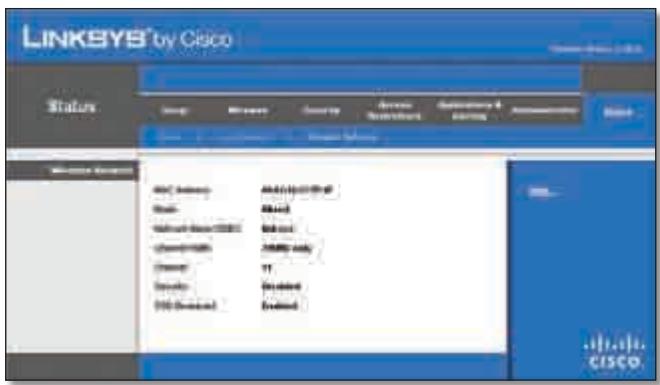 LINKSYS WRT320N - Status > Wireless Network (Stato > Rete wireless) - 1
