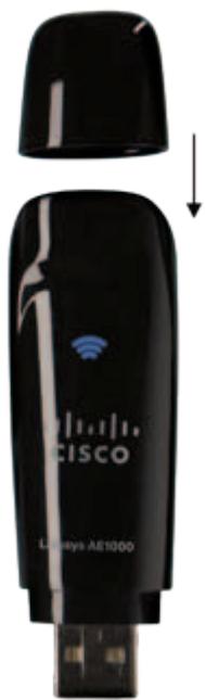 LINKSYS AE1000 - Storing the Cap - 1