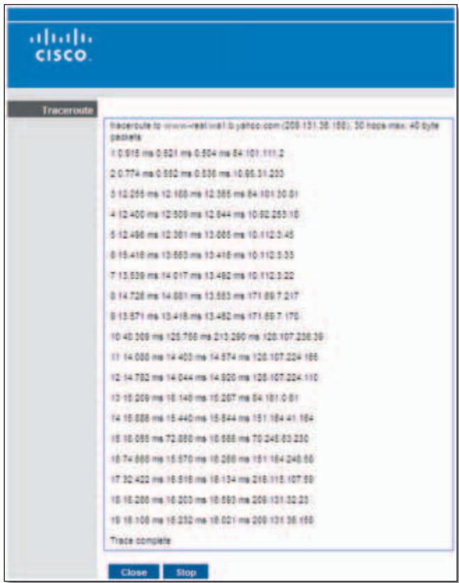 LINKSYS E1000 - Traceroute Test - 1