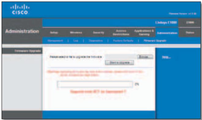 LINKSYS E1000 - Administration > Firmware Upgrade - 1
