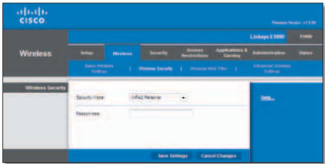 LINKSYS E1000 - WPA2 Personal - 2