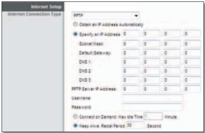 LINKSYS E1000 - PPTP - 1