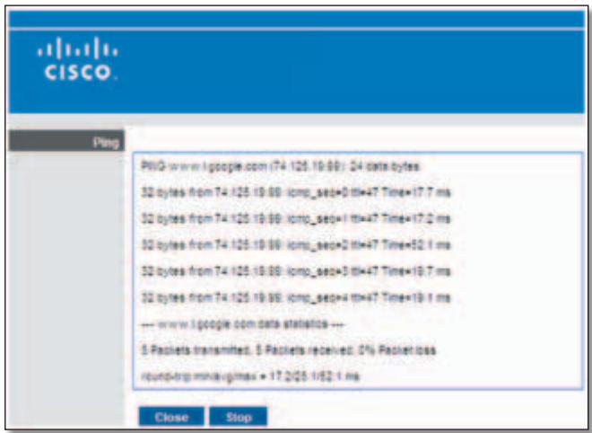 LINKSYS E1000 - Ping Test - 1