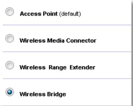 LINKSYS WAP300N - Aby wybrać tryb mostu bezprzewodowego: - 1