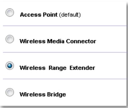 LINKSYS WAP300N - Pour sélectionner le mode de prolongateur de portée sans fil : - 1