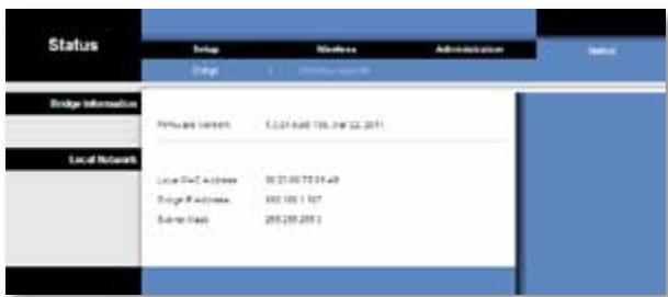 LINKSYS WET610N - Bridge < (JL) Status - 1