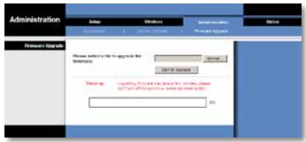 LINKSYS WET610N - Administration > Upgrade Firmware - 1