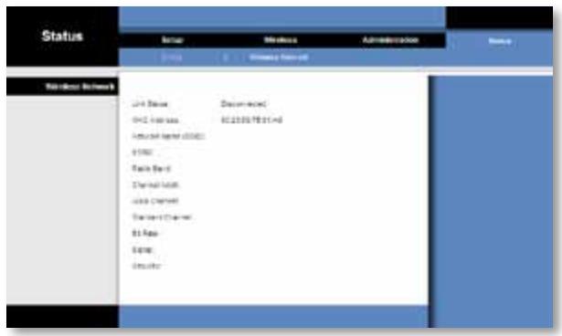 LINKSYS WET610N - Status (Estado) > Wireless (Sem fios) - 1