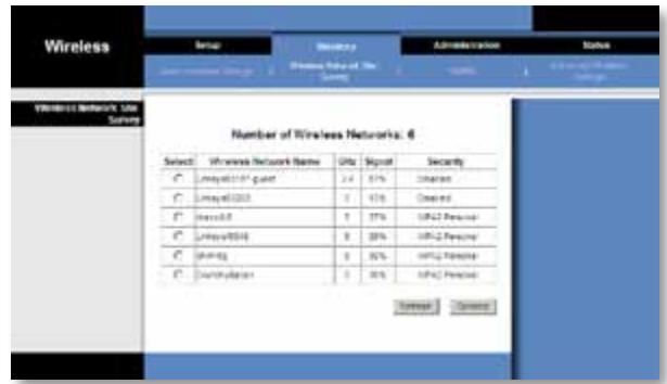 LINKSYS WET610N - Wireless Network Site Survey < (w) Wireless - 1