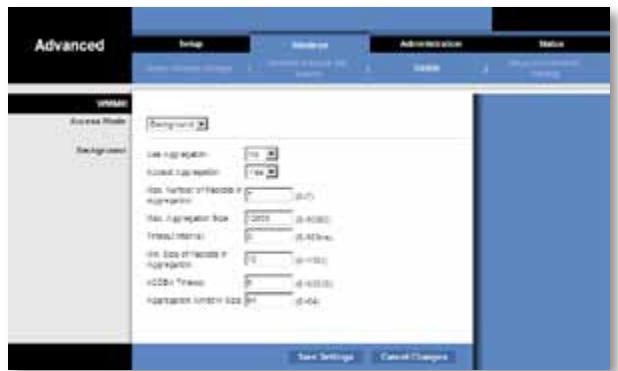 LINKSYS WET610N - Wireless (Sem fios) > WMM® - 1
