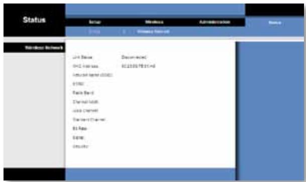 LINKSYS WET610N - Status > Wireless - 1