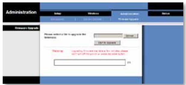 LINKSYS WET610N - Administration > Mise à niveau du micrologiciel - 1