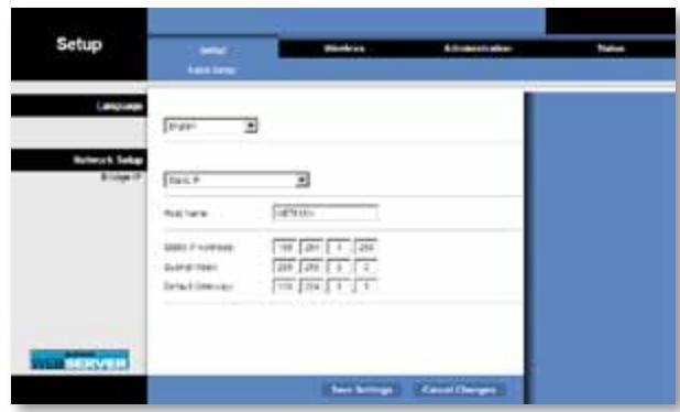 LINKSYS WET610N - Setup > Basic Setup (Configurazione > Configurazione di base) - 2