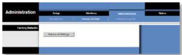 LINKSYS WET610N - Factory Defaults (Paramètres par défaut d'usine) - 1