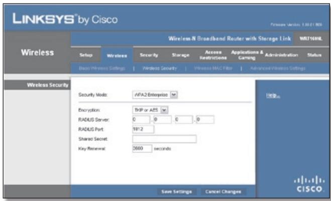 LINKSYS WRT160NL, WRT160N - WPA2 Enterprise - 1