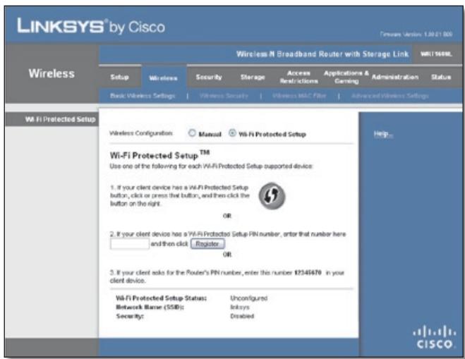 LINKSYS WRT160NL, WRT160N - Wi-Fi Protected Setup - 1