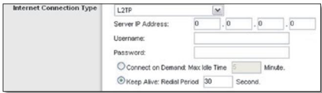 LINKSYS WRT160NL, WRT160N - L2TP - 1