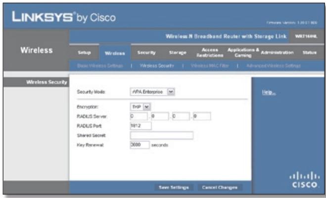 LINKSYS WRT160NL, WRT160N - WPA Enterprise - 1