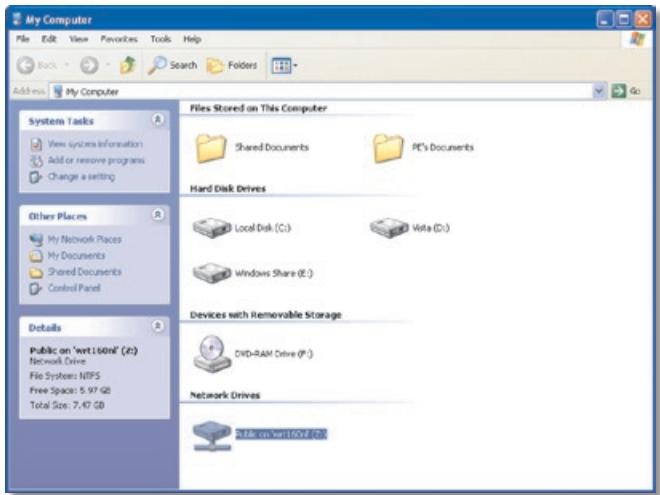 LINKSYS WRT160NL, WRT160N - Access Mapped Drive - 3