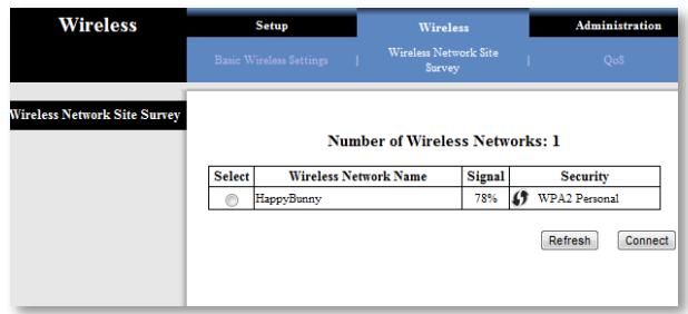 LINKSYS WUMC710 AE6000 - Wireless (WLAN) > Wireless Network Site Survey (Site-onderzoek over draadloze netwerken) - 1