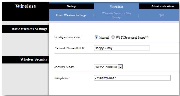 LINKSYS WUMC710 AE6000 - Basic Wireless Settings (Parámetros inalámbricos básicos) - 1