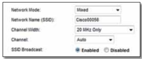 LINKSYS X2000, X3000, X3500 - Impostazioni wireless - 1