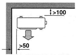 DAIKIN ALTHERMA - Pose près d'un mur ou d'un obstacle - 3