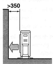 DAIKIN ALTHERMA - Pose près d'un mur ou d'un obstacle - 2