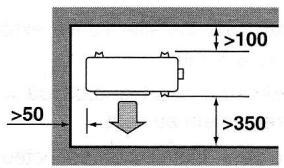 DAIKIN ALTHERMA - Pose près d'un mur ou d'un obstacle - 5