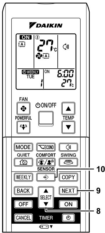 DAIKIN FTXS50G2V1B - Appuyez sur la "touche suivant - 1
