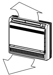 DAIKIN FVXS35FV1B - Réglage du sélecteur de flux d'air sur 📄. - 1