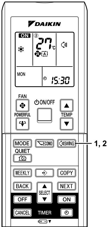 DAIKIN FVXS35FV1B - ■ Réglage des lames verticales (déflecteurs) - 1