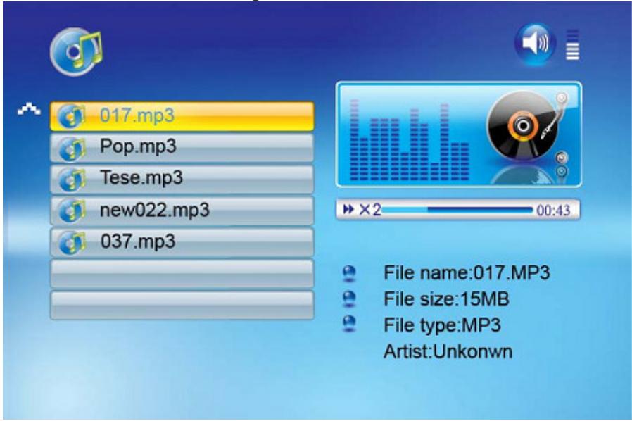 LENCO DF-1320 - Listening to MP3 music - 2