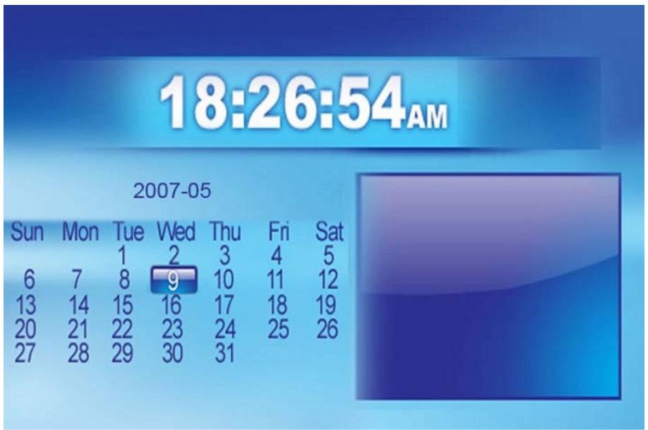 LENCO DF-1520 - Affichage du Calendrier/horloge - 1
