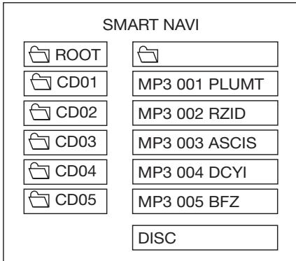 LENCO CS-180 DVD - Navigation intelligente dans la lecture de DISQUE MP3 - 1