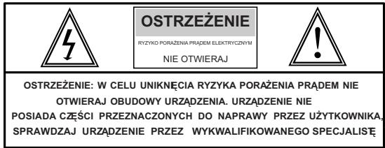 LENCO DVD-225 - OSTRZEŽENIA ODNOSNIE RZYKA PORAŽENIA PRADEM - 1